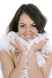 sexual woman on isolated background