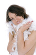 sexual woman on isolated background