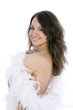 sexual woman on isolated background