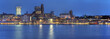 Skyline: Landungsbrücken & Elbufer,  Hamburg, Deutschland
