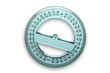 360 degrees protractor with clipping path 360 degrees protractor with clipping path
