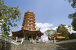 chinese pagoda wide shot