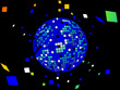 boule disco à facettes eclatées