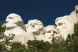 closeup view of Mount Rushmore National Monument 
