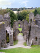 Interior of Restormel castle in Cornwall.