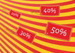 Abstract background with four labels. Vector illustration