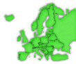 Carte Europe 3D Vert Carte Europe 3D Vert