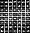 tourist locations icon - vector