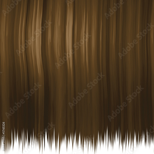 Silky brown hair texture isolated over white - tiles seamlessly