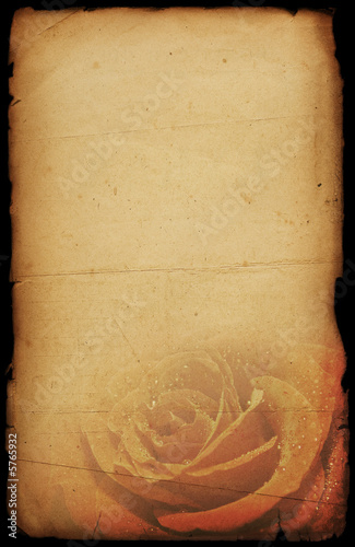 Retro, old-fashioned Valentine festive paper background 