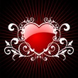glossy red hearth