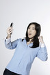 woman calling by phone