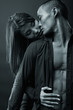 Fashion Couple Dramatic image shot in studio
