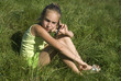 Young girl using cell phone II