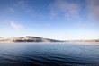 A winter landscape on a Norwegian Fjord