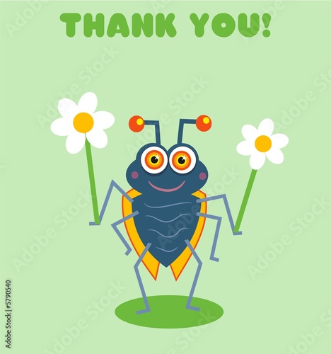 Illustration: thankyou bug thankyou bug