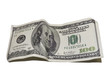 Foto: One hundred dollars isolated on white background One hundred dollars isolated on white background