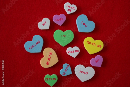 Photo: Assorted Conversation Hearts Assorted Conversation Hearts