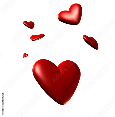 corazones volando