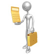 Businessman Holding A Calculator