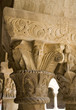 roussillon : elne, cathédrâle ,chapiteau