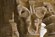 roussillon : elne, cathédrâle , chapiteau du cloître