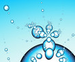 Illustration of crystal clear water, computer-generated, 