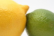 Lime touching lemon