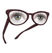 lunettes avec yeux