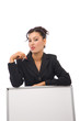 business presentation by a beautiful businesswoman business presentation by a beautiful businesswoman