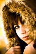 Woman portrait in winter fashion. Woman portrait in winter fashion.