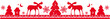 Vector ornament with deer