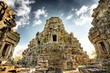 Asian temple runs near Angkor in Cambodia