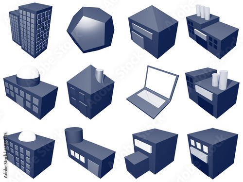 Illustration: Supply Chain Management Industry Diagram Objects Supply Chain Management Industry Diagram Objects