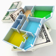 Schematic three-dimensional model of an apartment Schematic three-dimensional model of an apartment