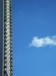 Detail of residential apartment tower with balconies