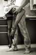 Kitchen Fetish, passionate couple black and white shot Kitchen Fetish, passionate couple black and white shot