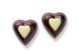 Heart shaped chocolate candies