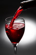 Wine; objects on black background