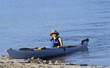 Photo: An attractive young woman after a kayak ride An attractive young woman after a kayak ride