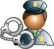 Illustration of a police icon Illustration of a police icon