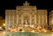 Fontana di Trevi, Roma notturna, Italia Fontana di Trevi, Roma notturna, Italia