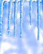 Blue icicles Blue icicles