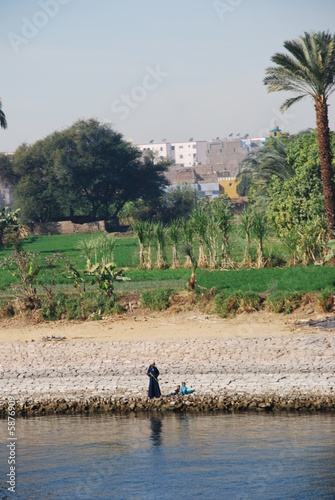 Photo: Fisherman at River Nile Egypt Fisherman at River Nile Egypt