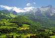 The pyrenees on the france spain border 