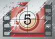 Vector: grunge film countdown grunge film countdown
