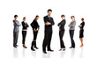 Young attractive business people - the elite business team