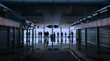 people waiting at the airport