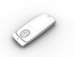 telephone mobile coulissant 3D face fermer blanc