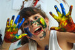 girl painting girl painting